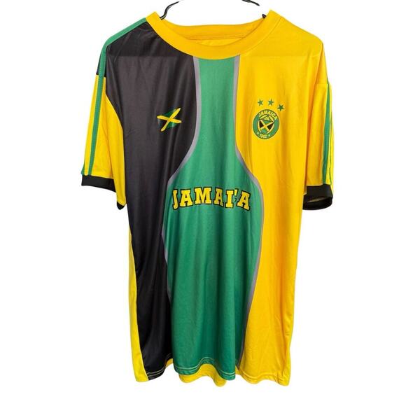 Authentic Brand LMS Sports Other - Authentic Brand LMS Sports Jamaica Soccer Jersey XL Green Yellow Athleisure